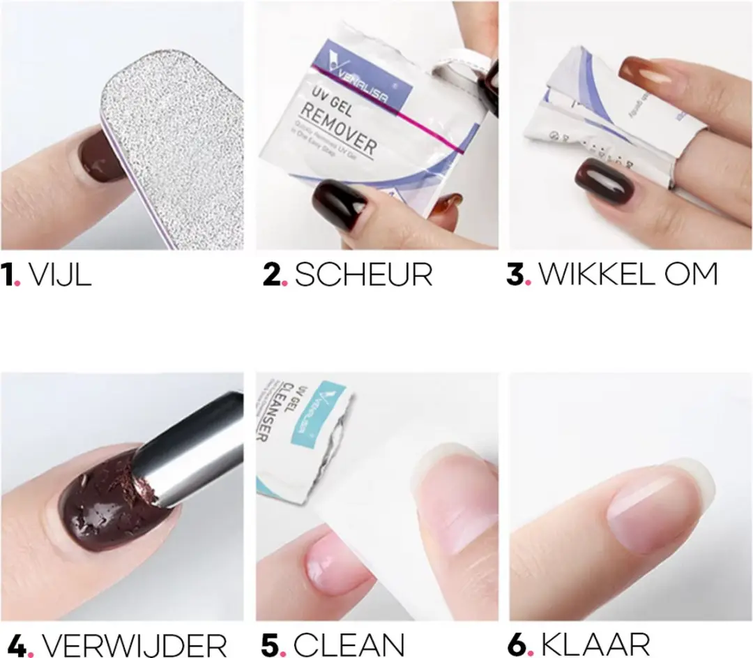 Venalisa Gel Remover & Cleanser Doekjes - 2x120 Stuks