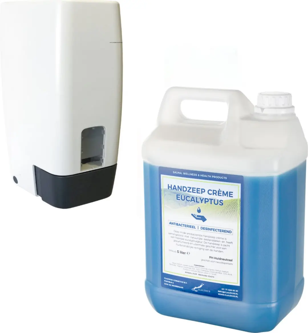 Splashbox Cosmetics Handzeepdispenser 1L + 5L Jerrycan