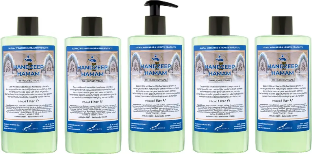 Splashbox Cosmetics Hamam Handzeep 500ml - 5 Stuks