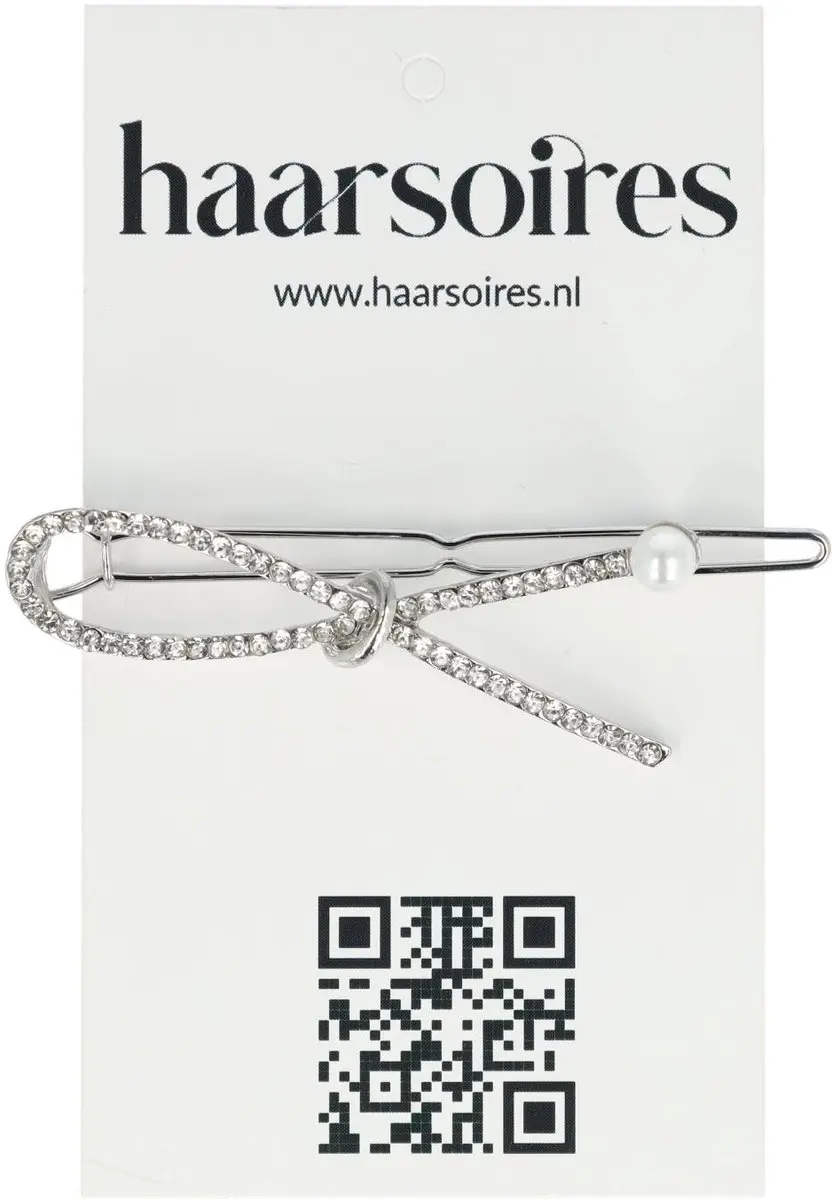 Haarsoires Haarspeld 5cm - Strass Zilver