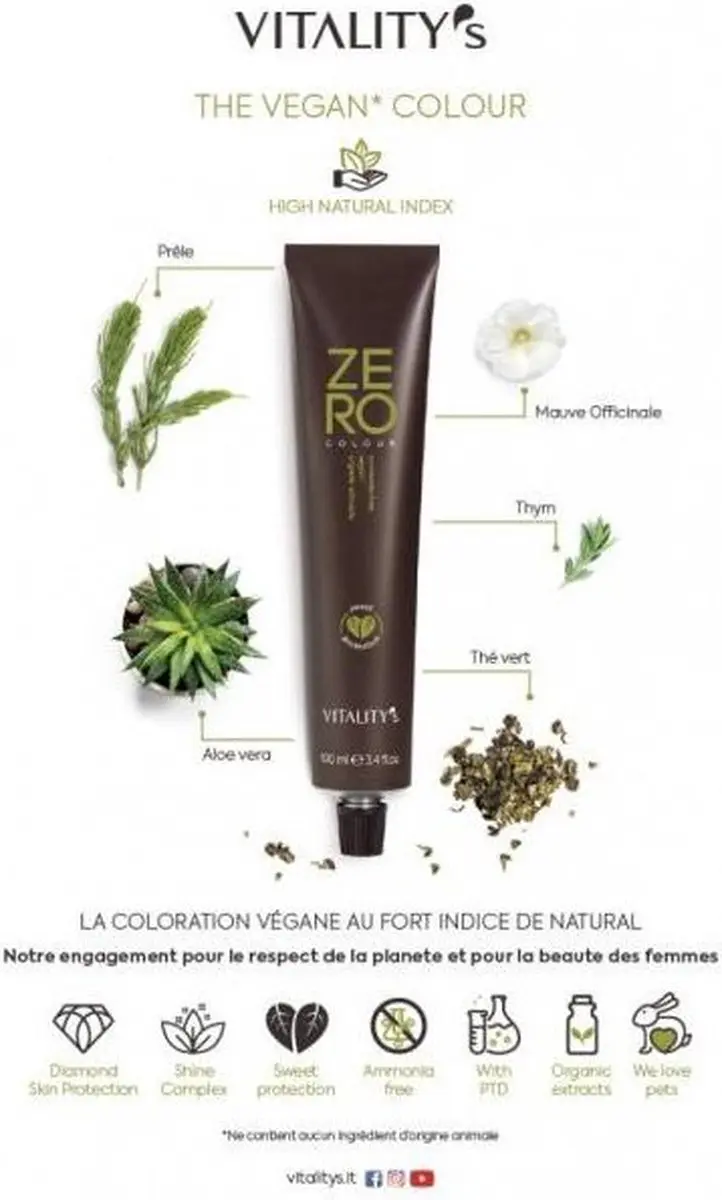Vitality's Coloration Tone Shine 11/77 Permanent Haarkleuring 100ml
