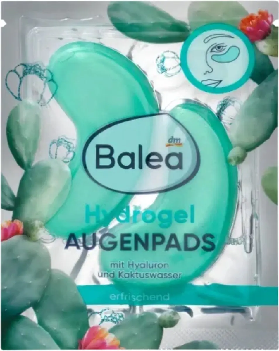 Balea Oogpads Hydrogel Kaktuswater