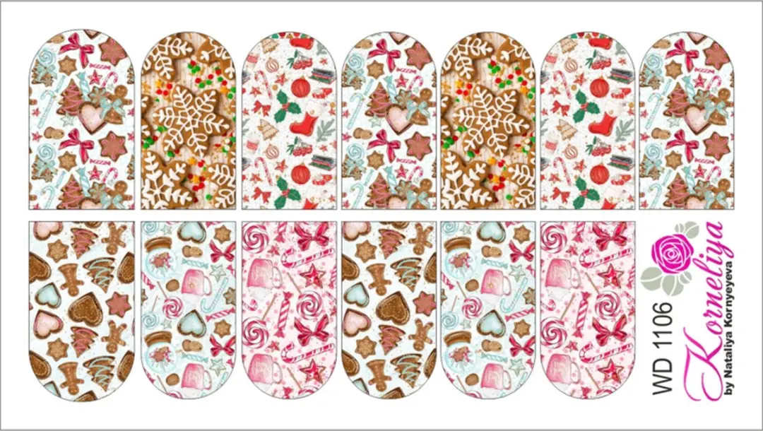 Korneliya Water Decal WD 11106 Nail Wraps