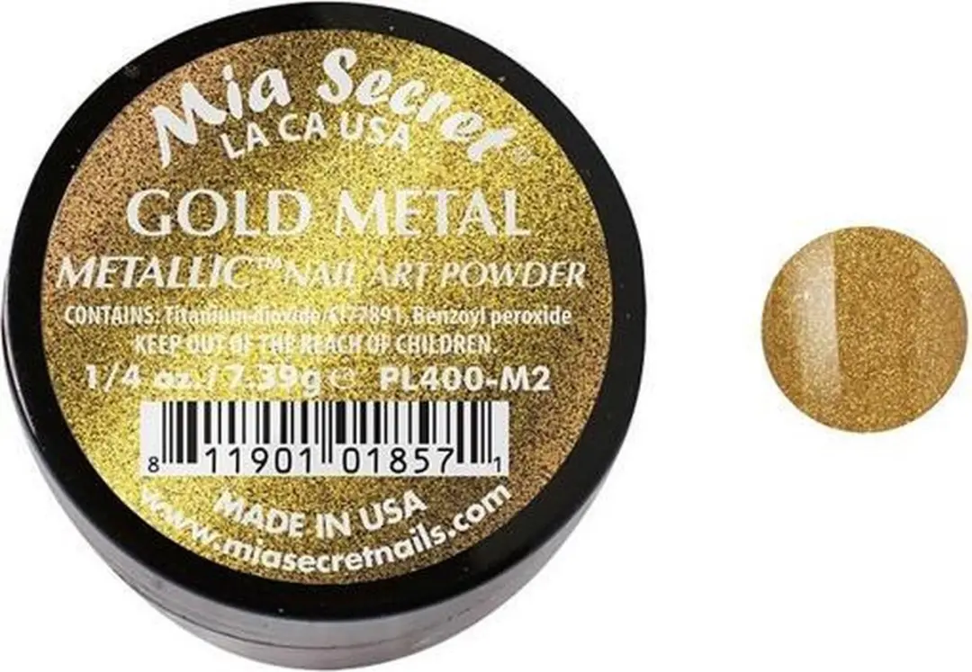 Mia Secret Metallic Acrylpoeder Gold Metal