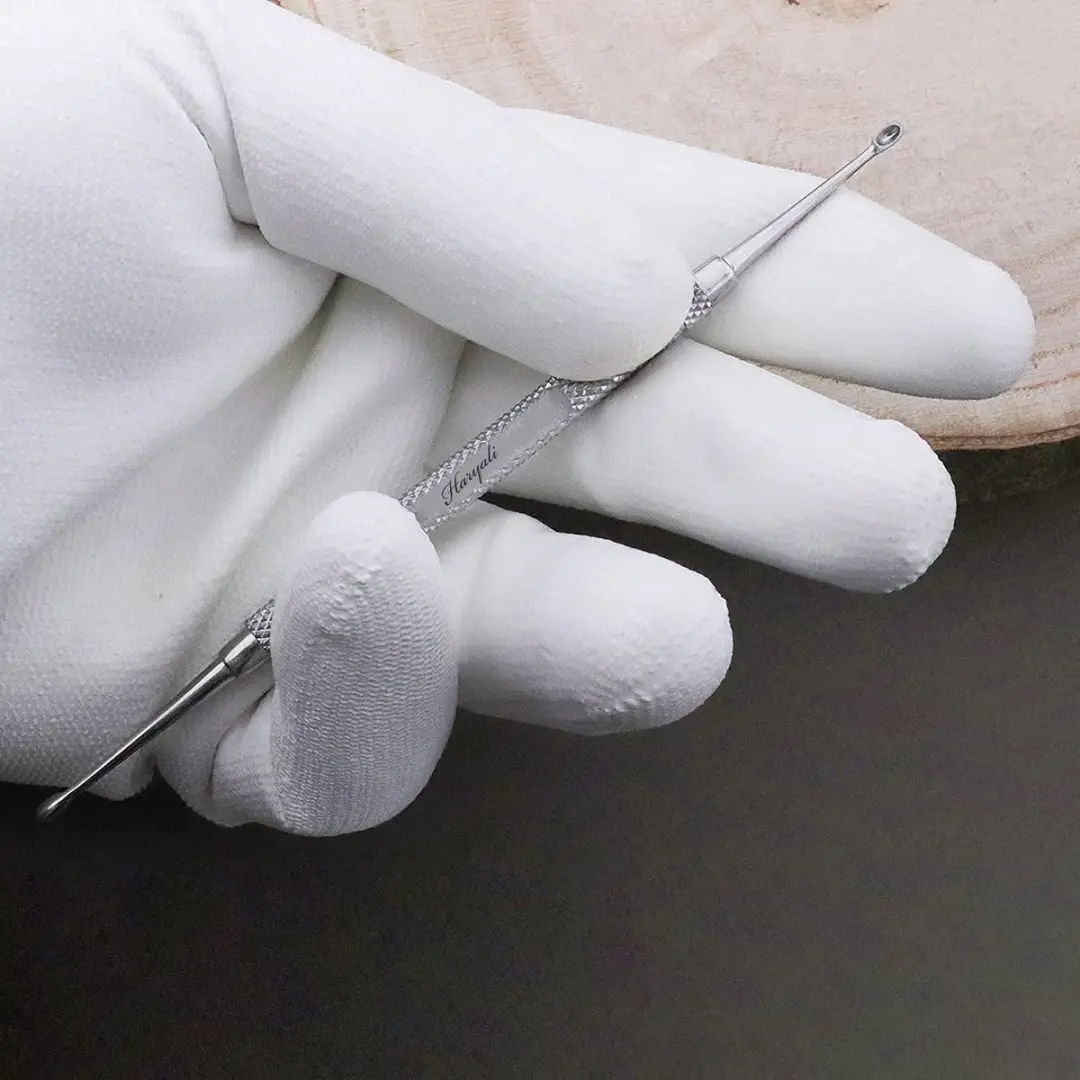 Haryali London Nagelreiniger & Nagelriemschuiver - Roestvrijstaal - Silver