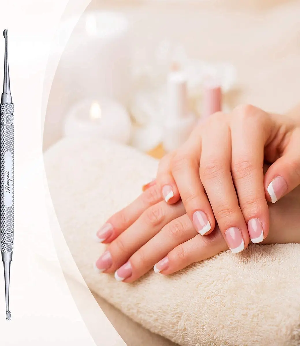 Haryali London Nagelreiniger & Nagelriemschuiver - Roestvrijstaal - Silver