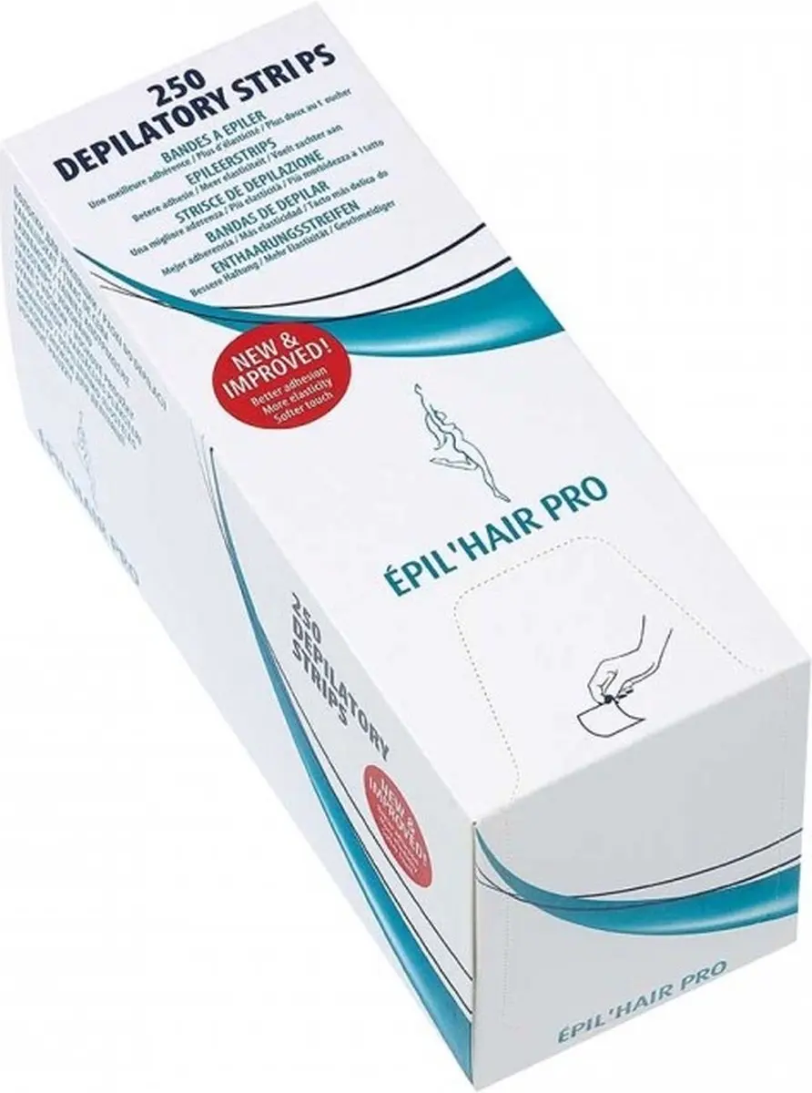 Sibel Rol Epileerstrips 250 Stuks - 20x7cm - Zwart