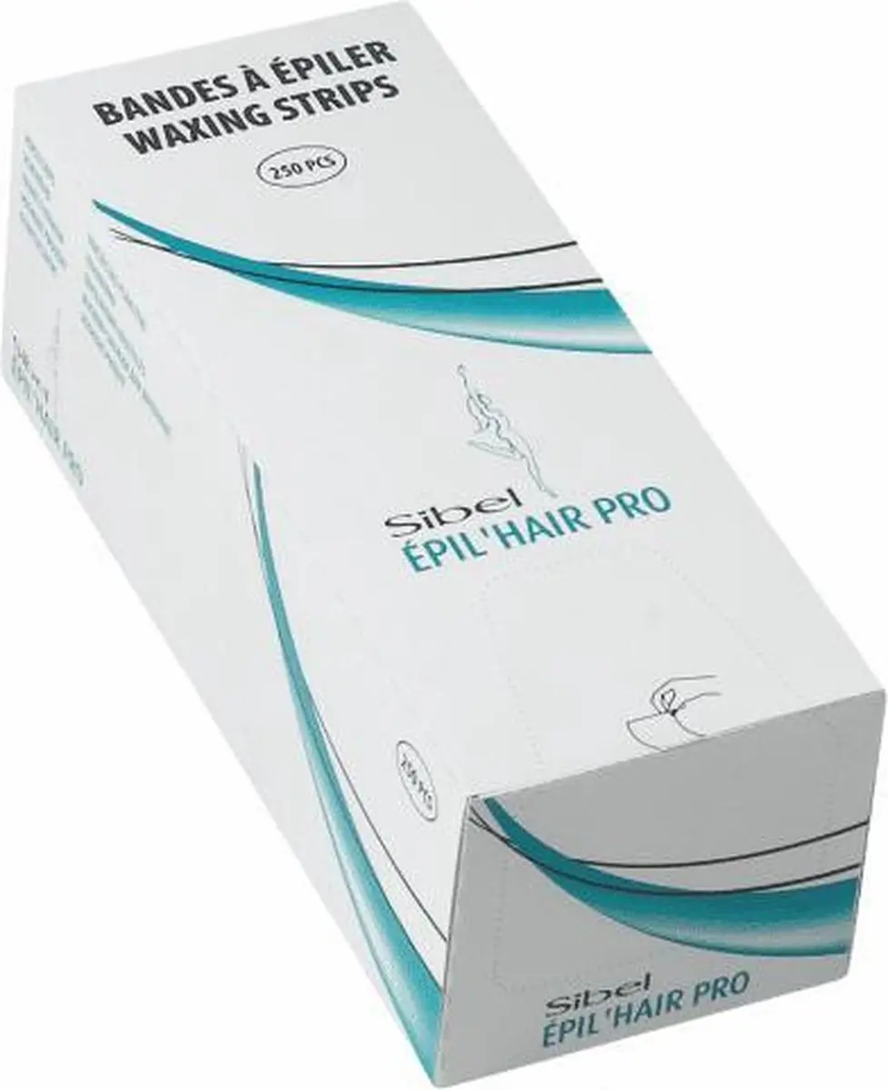Sibel Rol Epileerstrips 250 Stuks - 20x7cm - Zwart
