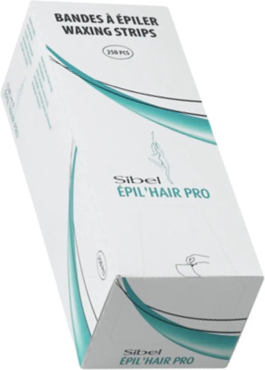 Sibel Rol Epileerstrips 250 Stuks - 20x7cm - Zwart