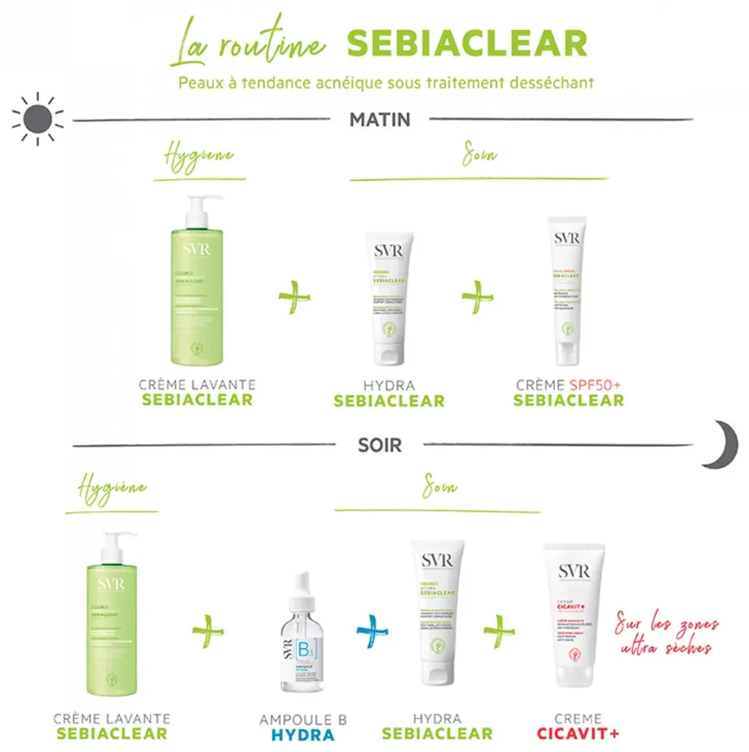 SVR Sebiaclear Hydraterende Gezichtscrème 40ml - 40 Stuks
