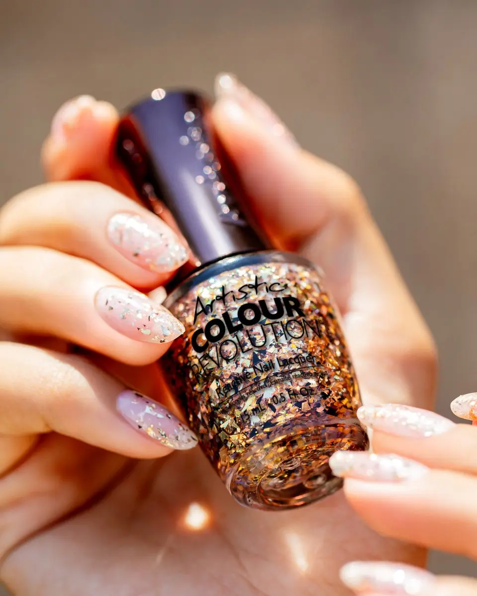 Artistic Nail Design Colour Revolution Street Chic Royale Goud Glitter 15ml