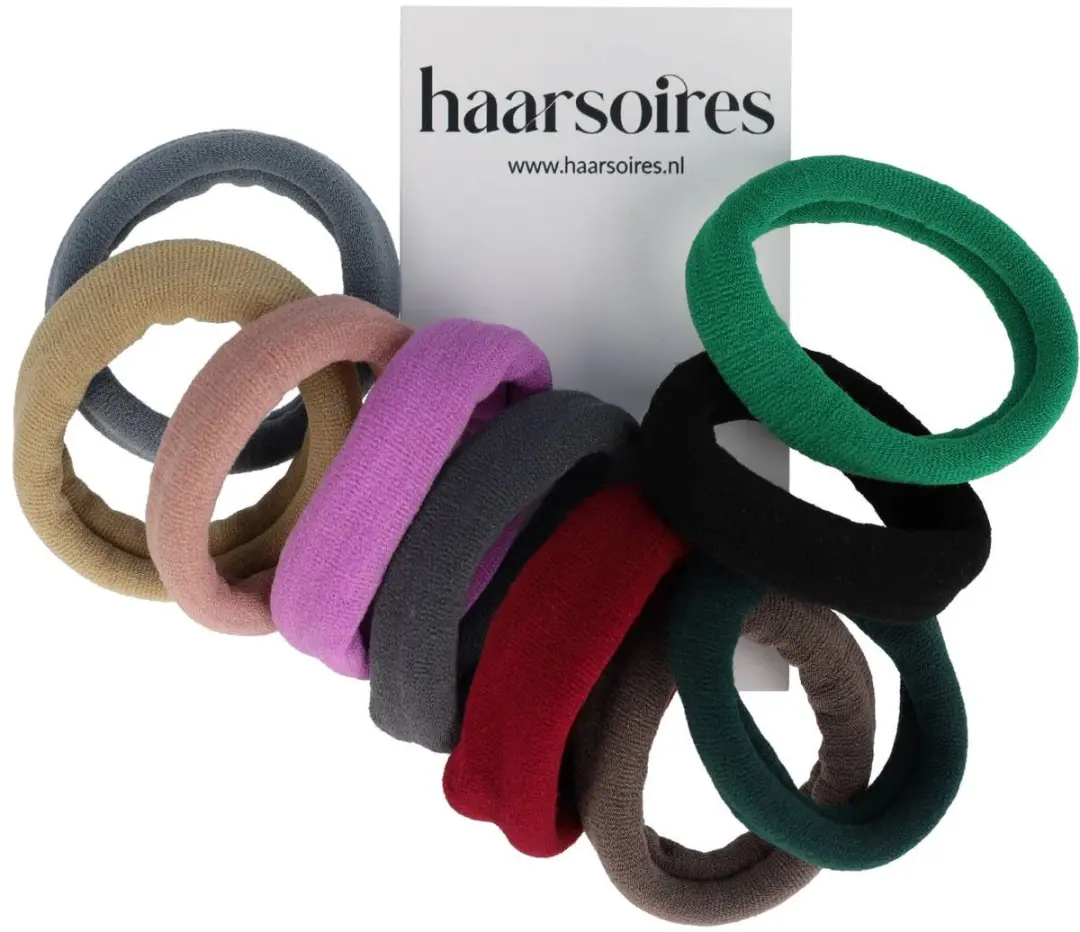Haarsoires Haarelastieken Basic - Multicolor Mix - 10 Stuks
