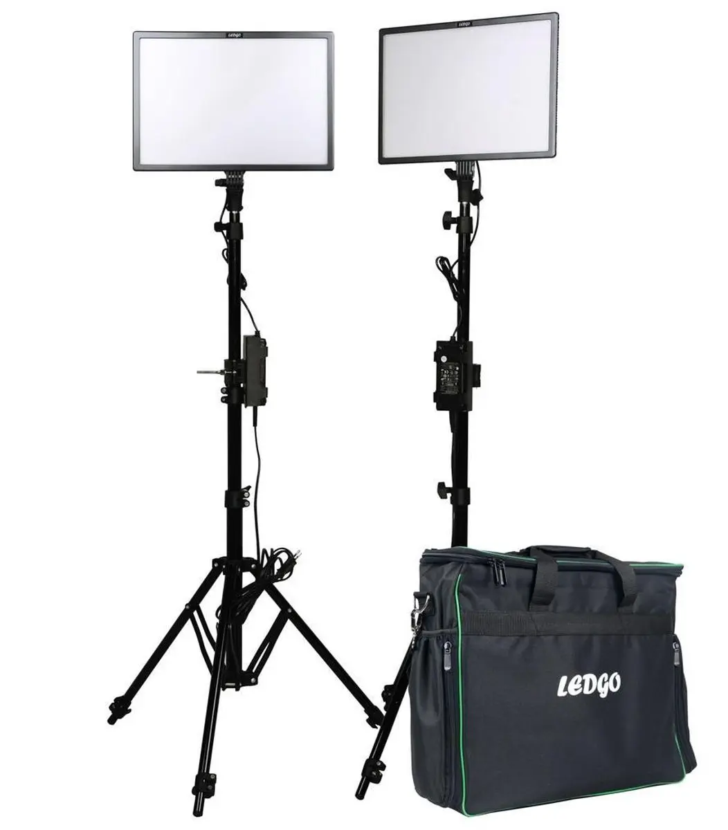 Ledgo E268CIIK2T Bi-color Kit - 2x Paneel 300W - Zwart