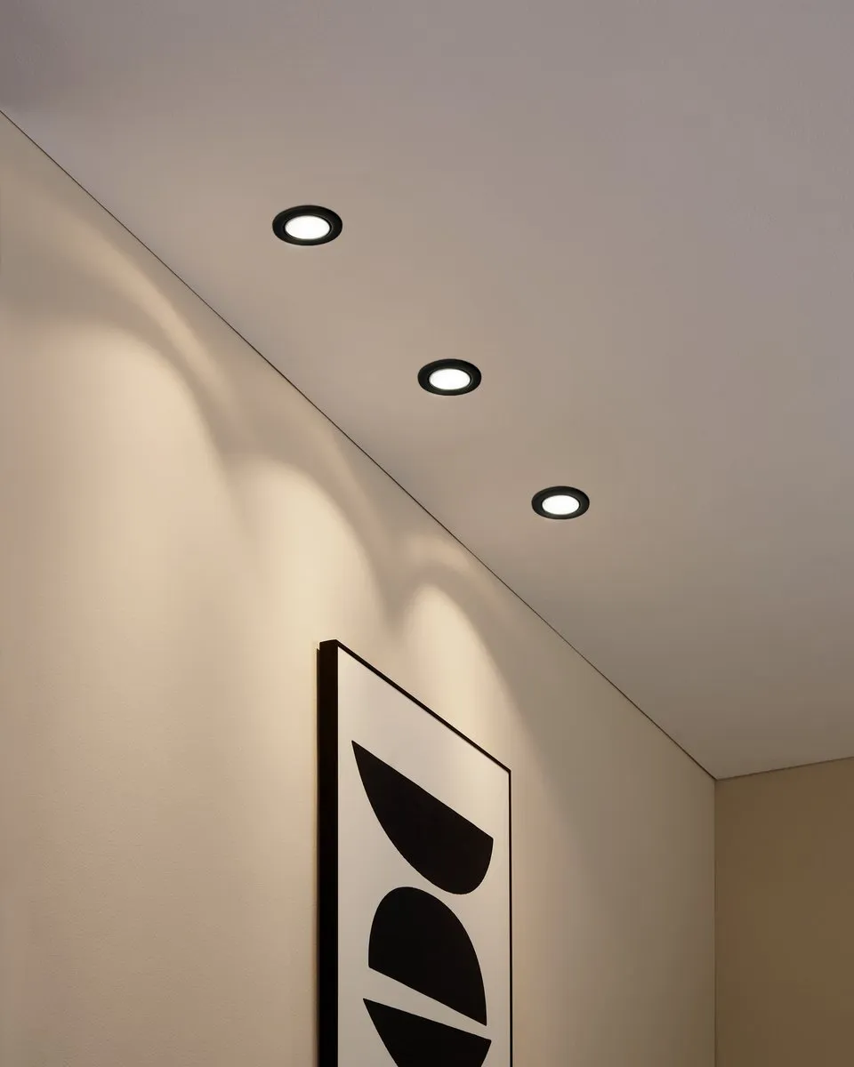 Eglo Agulo Inbouwspot GU10 - 10 Stuks Ø86mm Zwart