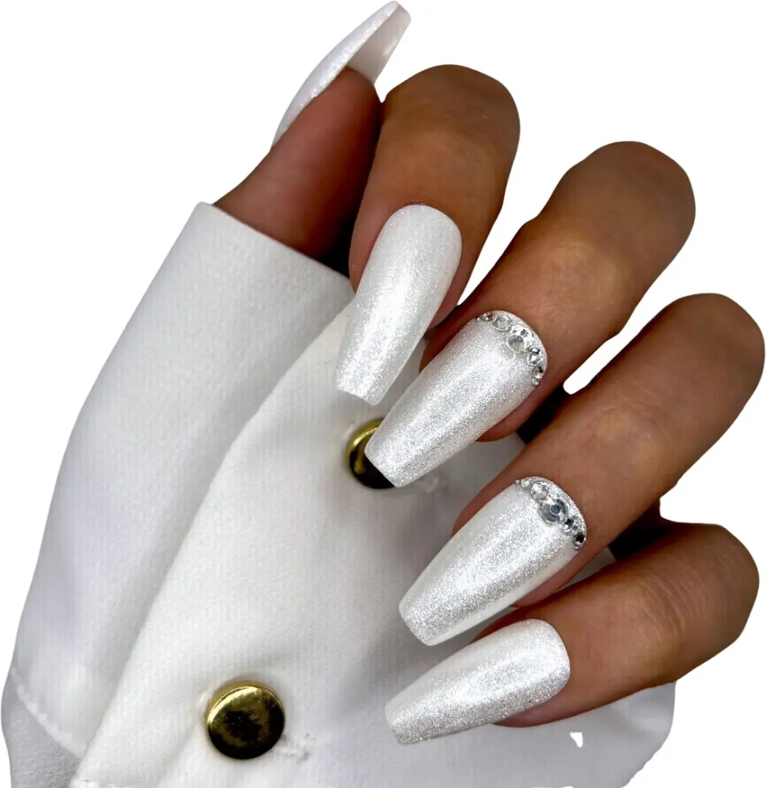 SD Press on Nails No. 48 Kiss The Bride Plaknagels
