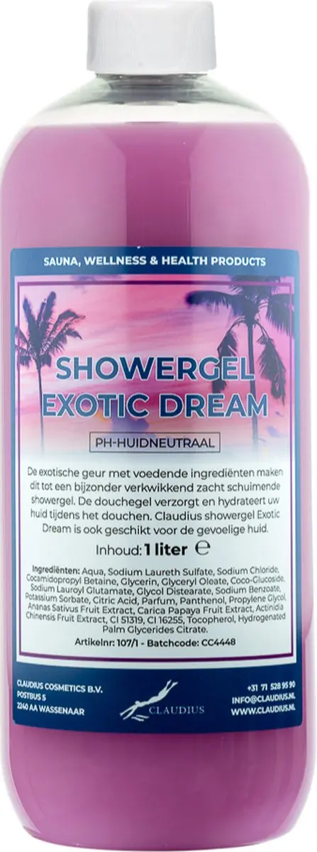Splashbox Cosmetics Claudius Douchegel Exotic Dream 1L