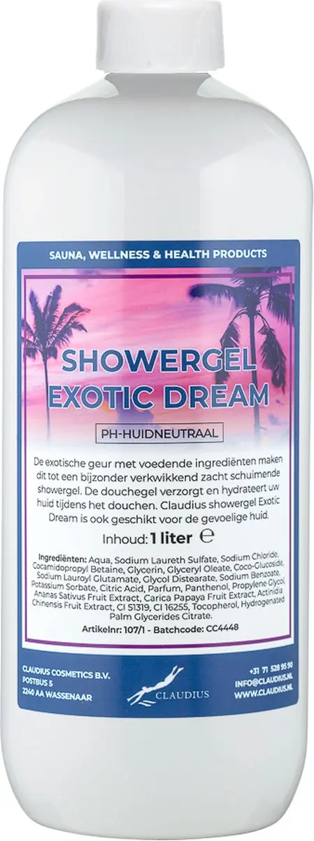 Splashbox Cosmetics Claudius Douchegel Exotic Dream 1L