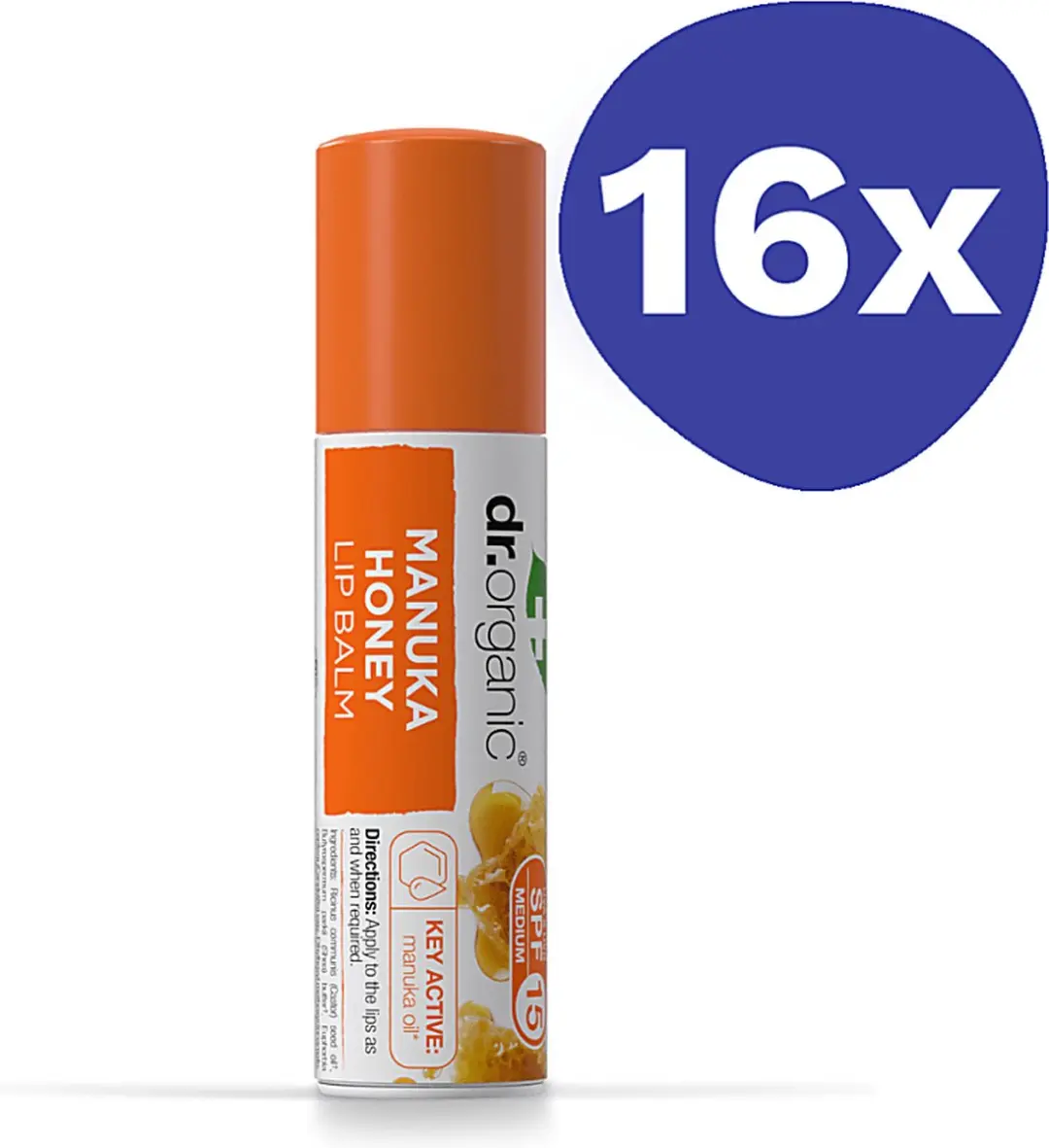 Dr Organic Lippenbalsem Manuka Honing