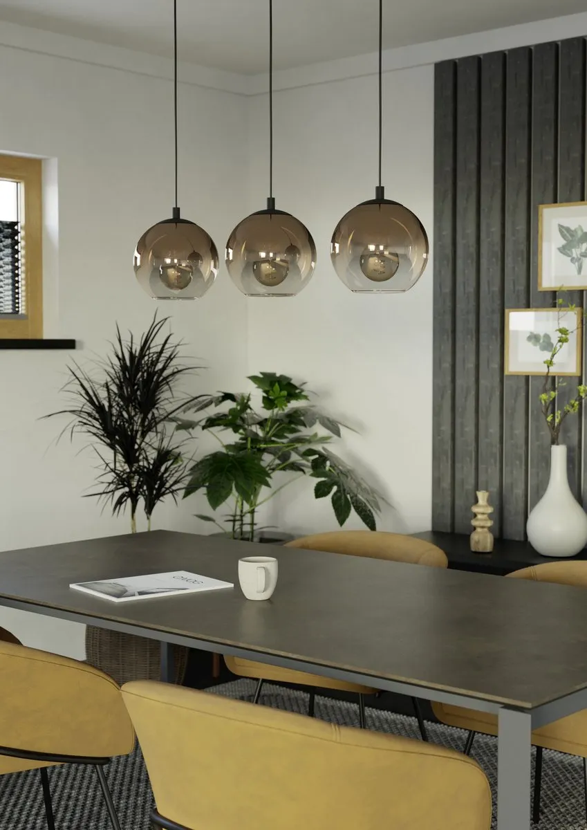 Eglo Ariscani 1 Hanglamp 76.5cm - Zwart/Koper - afbeelding 6 van 6