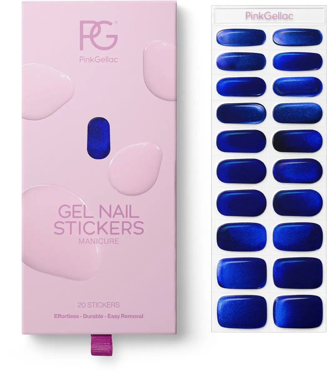Pink Gellac UV Nagelstickers Royal Chrome - 20 Stuks