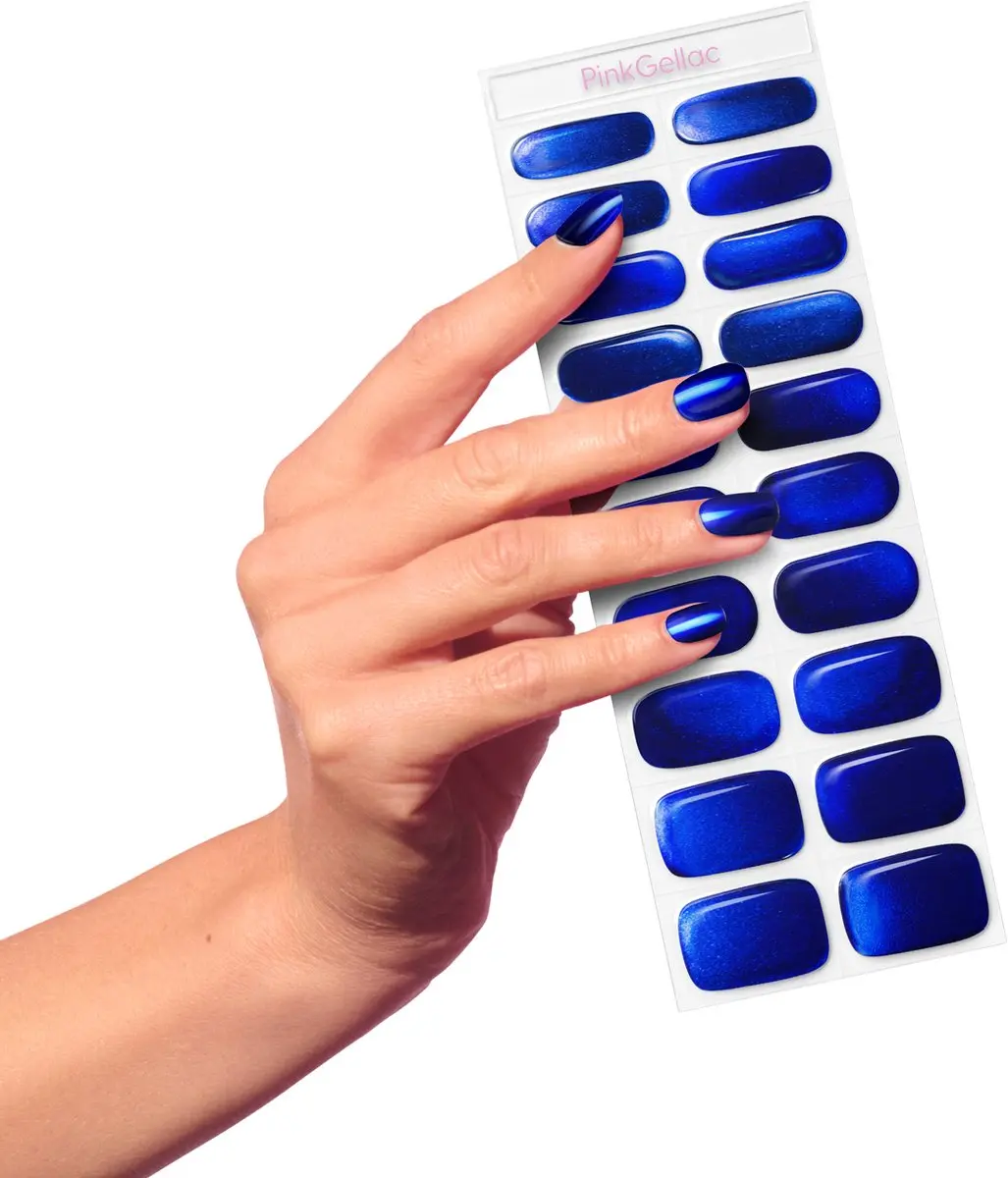 Pink Gellac UV Nagelstickers Royal Chrome