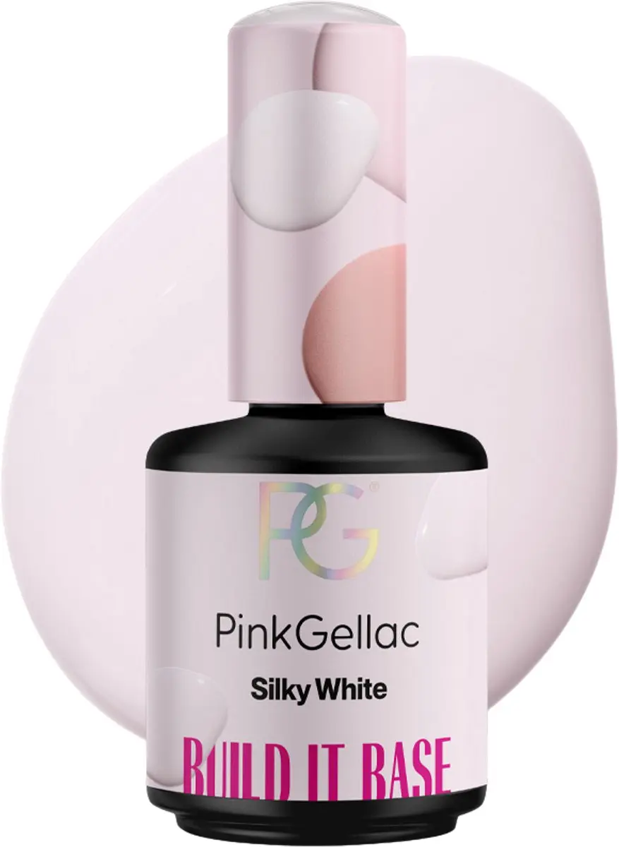 Pink Gellac Builder Gel Silky White 15ml