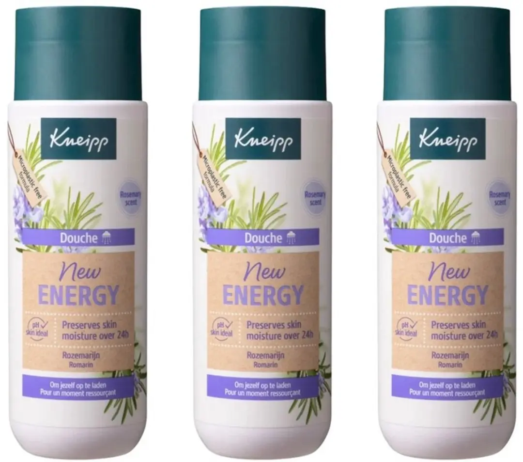 Kneipp New Energy Douchegel 3x200ml