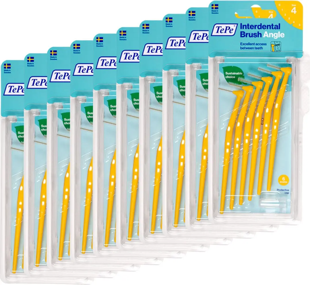 TePe Angle Interdentale Ragers 0,7mm Geel - 60 Stuks