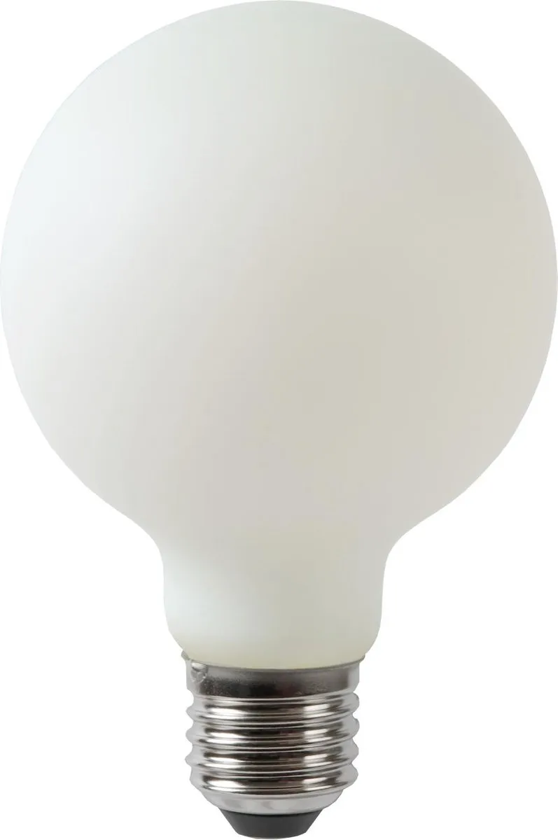 Lucide G80 LED Filamentlamp - 4,9W 2700K - Ø8cm Rookglas - afbeelding 6 van 6