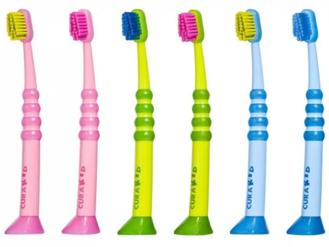 Curaprox Baby Tandenborstel - Extra Zacht - 0-4 Jaar - Roze/Blauw