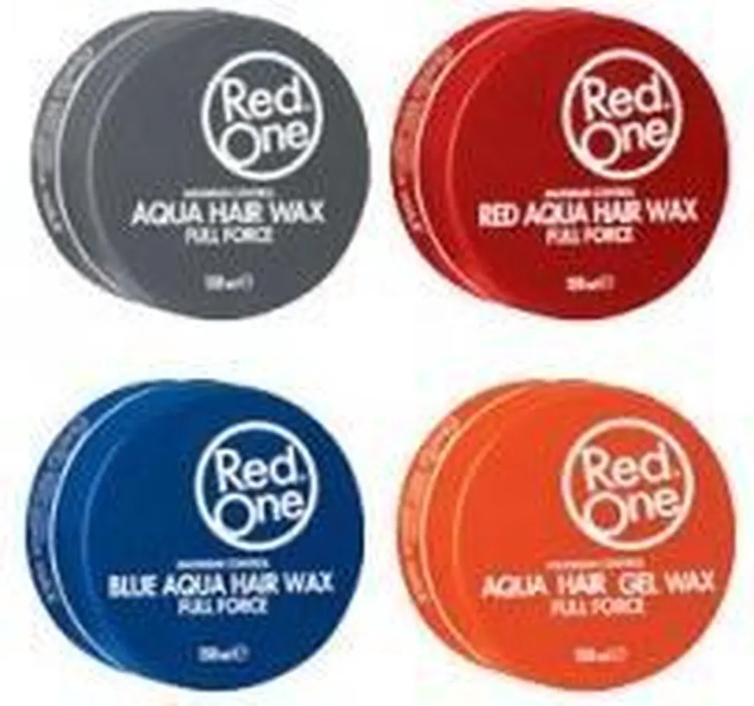 Red One Black Aqua Hair Gel Wax 150ml - 6 Stuks