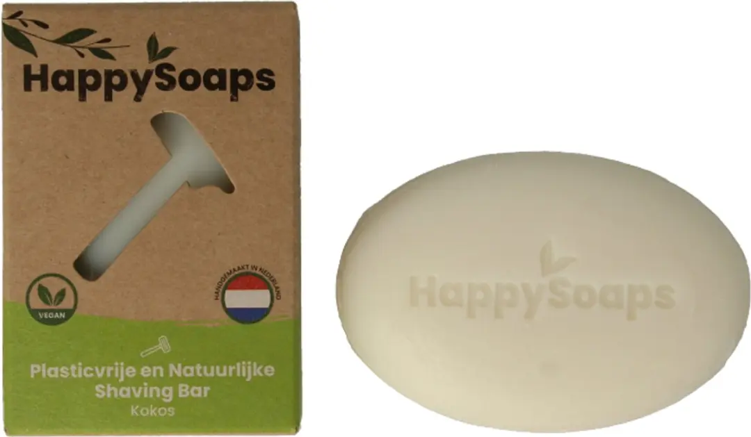 HappySoaps Shaving Bar Kokos - 80g