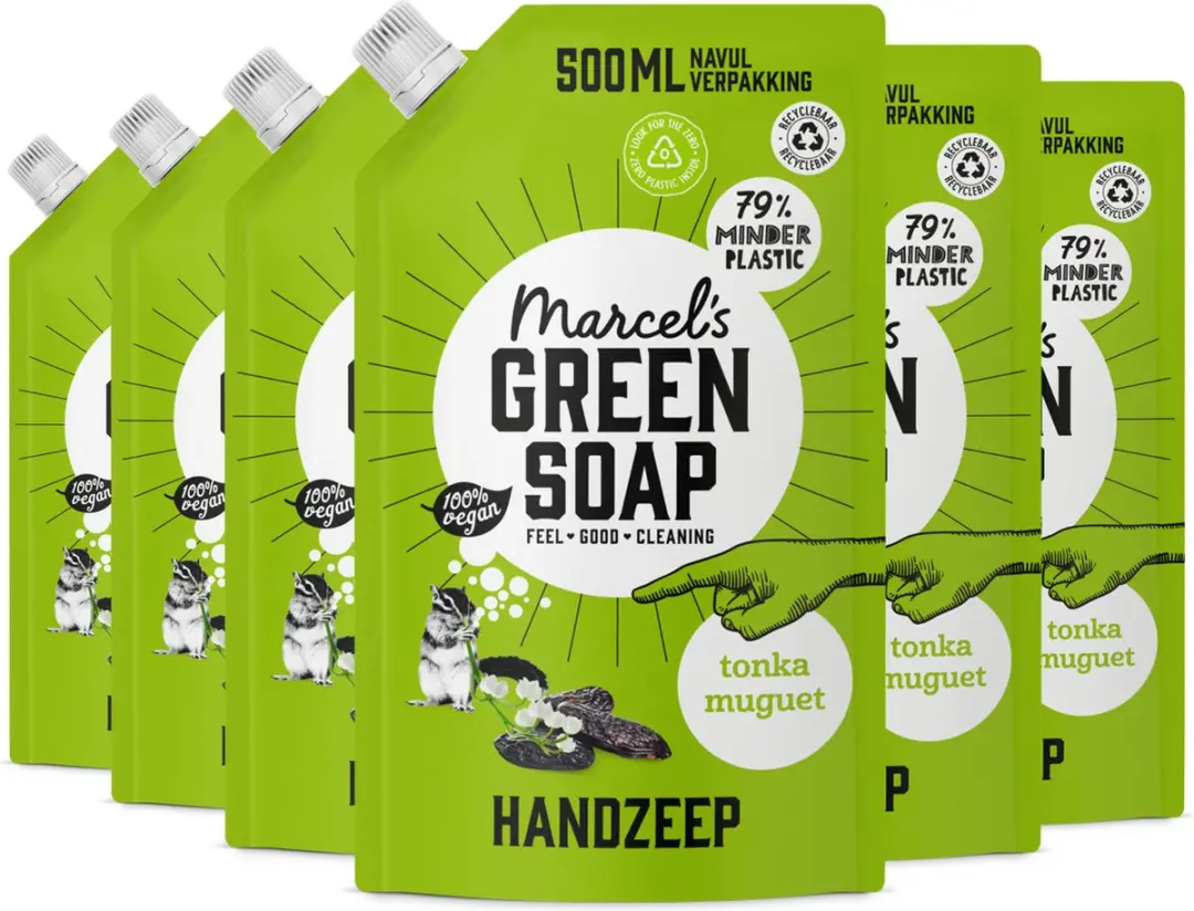 Marcel's Green Soap Handzeep Refill Tonka & Muguet 3L