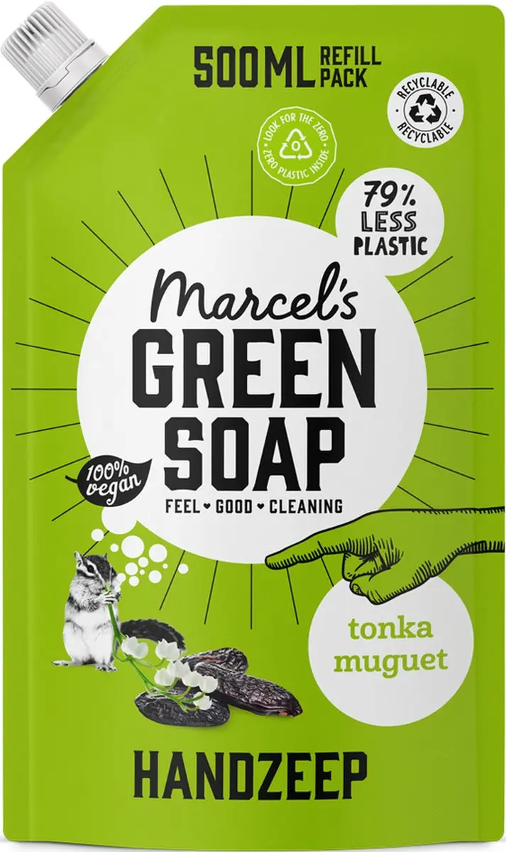 Marcel's Green Soap Handzeep Refill Tonka & Muguet 3L