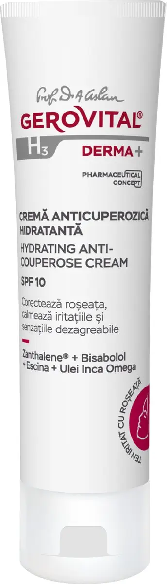Gerovital H3 Derma+ Anti-Couperosecrème SPF 10 - 50ml