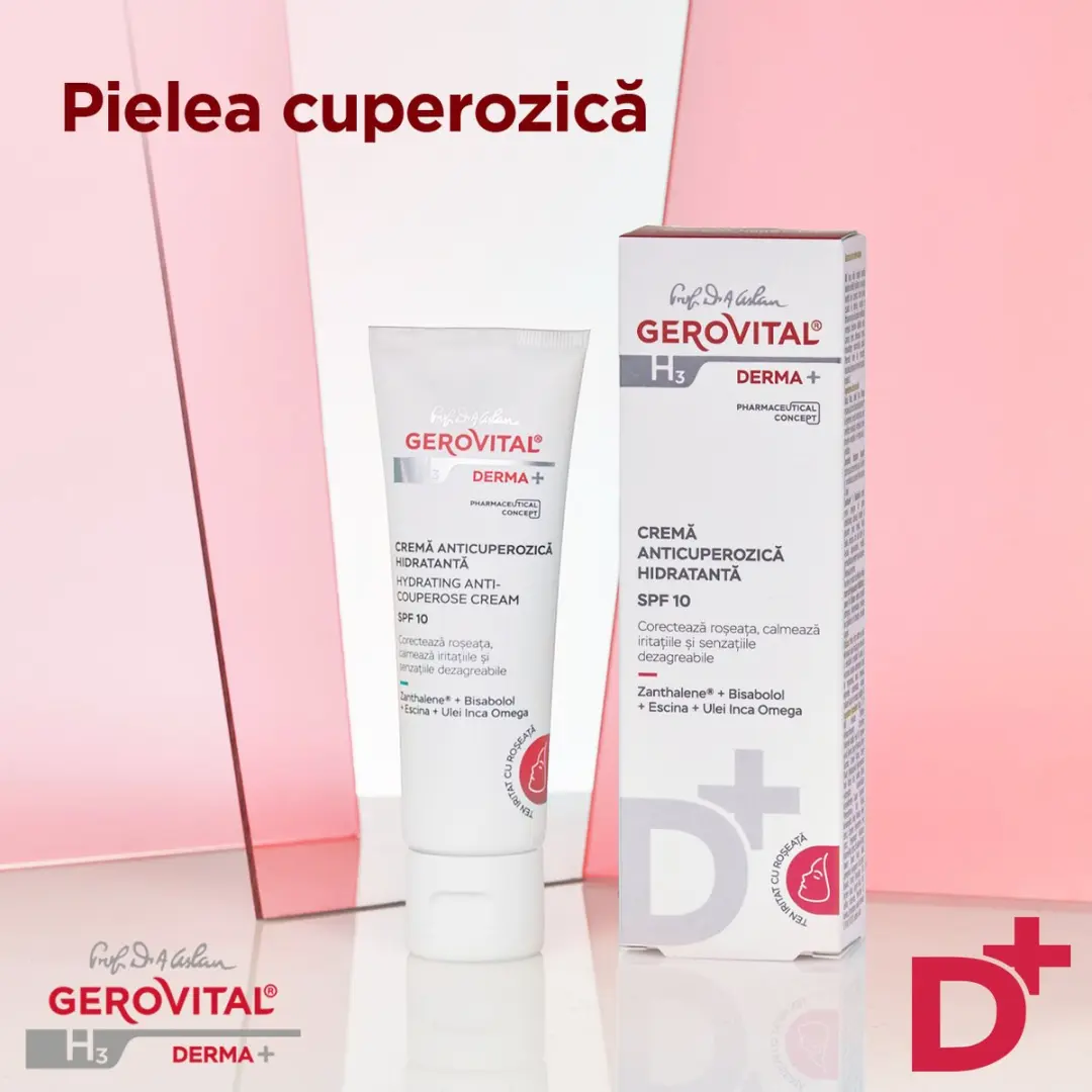 Gerovital H3 Derma+ Anti-Couperosecrème SPF 10 - 50ml
