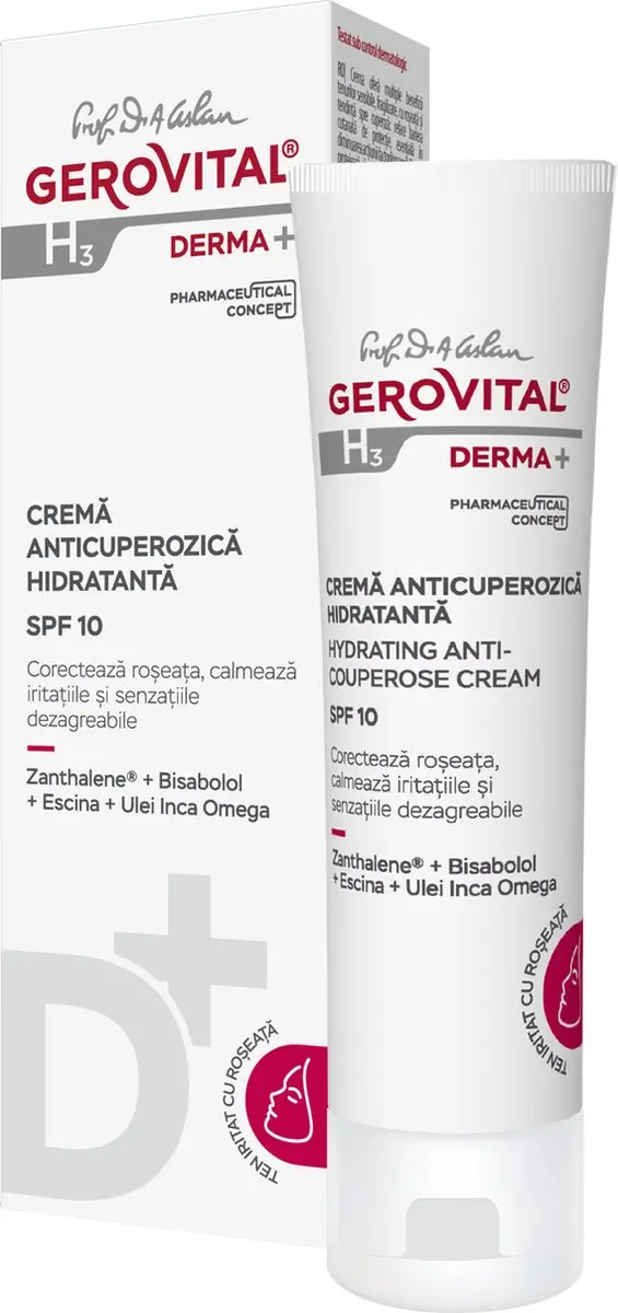 Gerovital H3 Derma+ Anti-Couperosecrème SPF 10