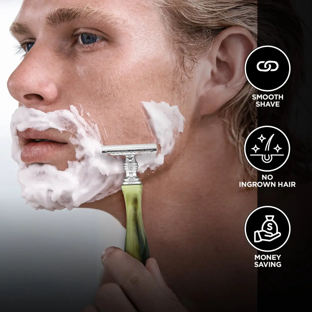 Haryali London Double Edge Safety Razor - 5 Stuks - Groen