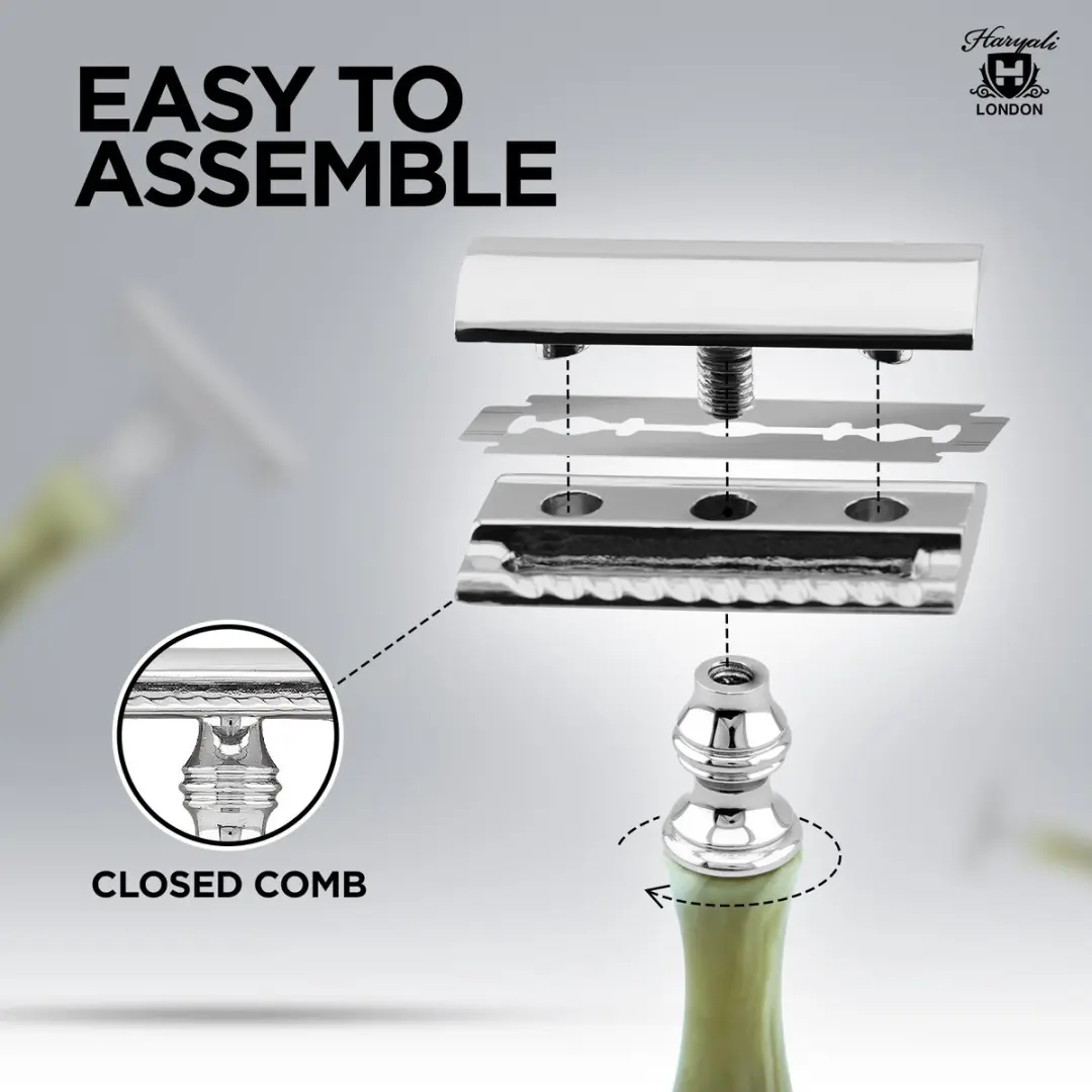 Haryali London Double Edge Safety Razor - 5 Stuks - Groen