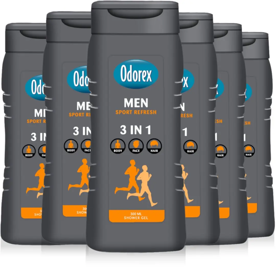 Odorex Sport Refresh Douchgel - 6x 300ml