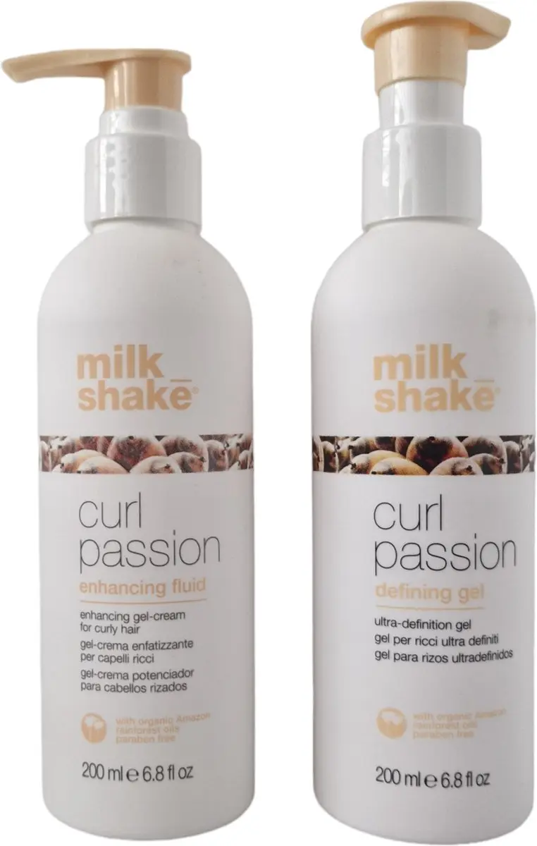 Milk Shake Curl Passion Twin Pack - Curl Define Gel & Enhancing Fluid 400ml
