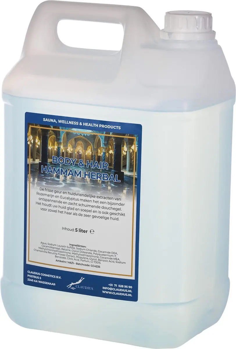 Splashbox Cosmetics Body & Hair Hammam Herbal 5L Navulling