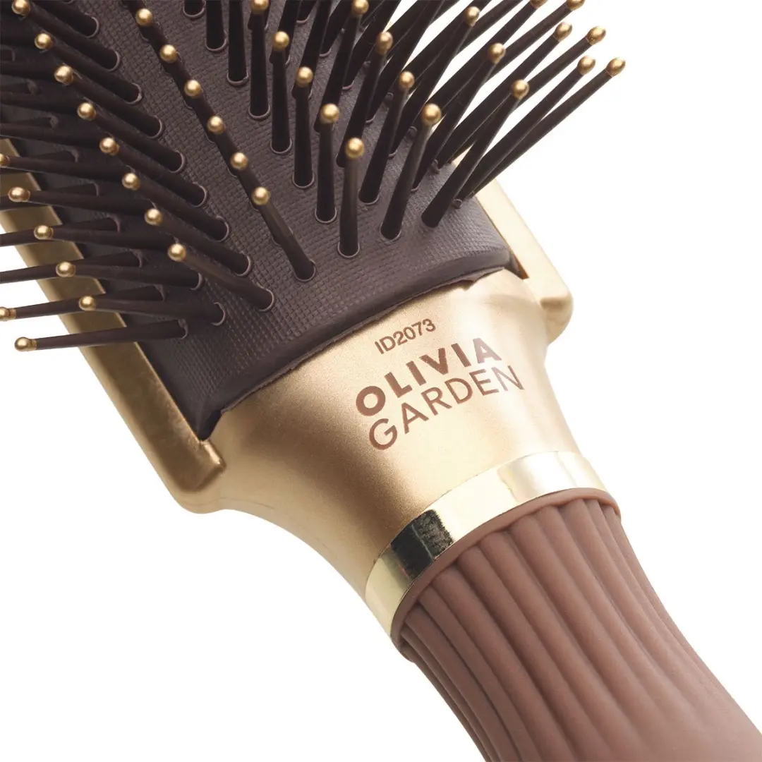 Olivia Garden Style Control Nylon Haarborstel - Goud & Bruin