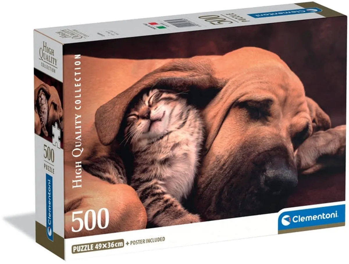 Clementoni Cuddles Compact Puzzel 500 Stukjes - Multikleur