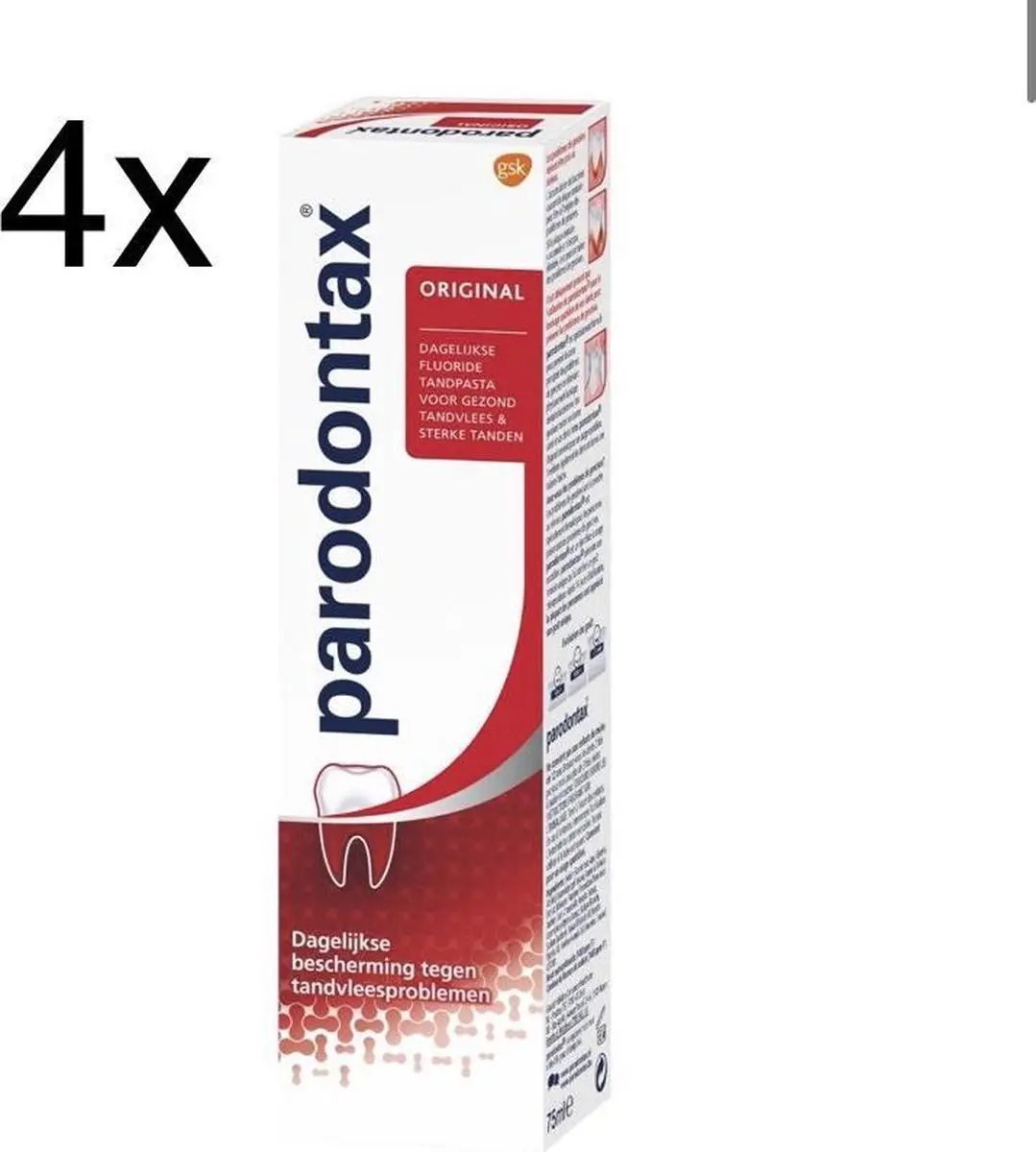Parodontax Tandpasta Original 300ml (4x75ml)