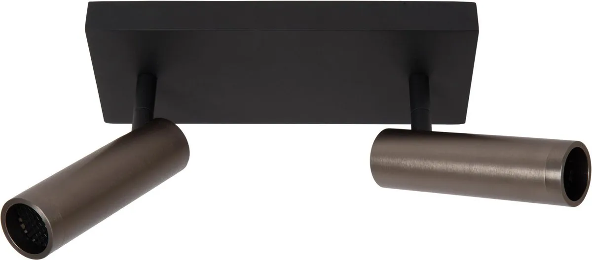 Lucide GRADO Plafondspot 2xGU10 Grijs ijzer