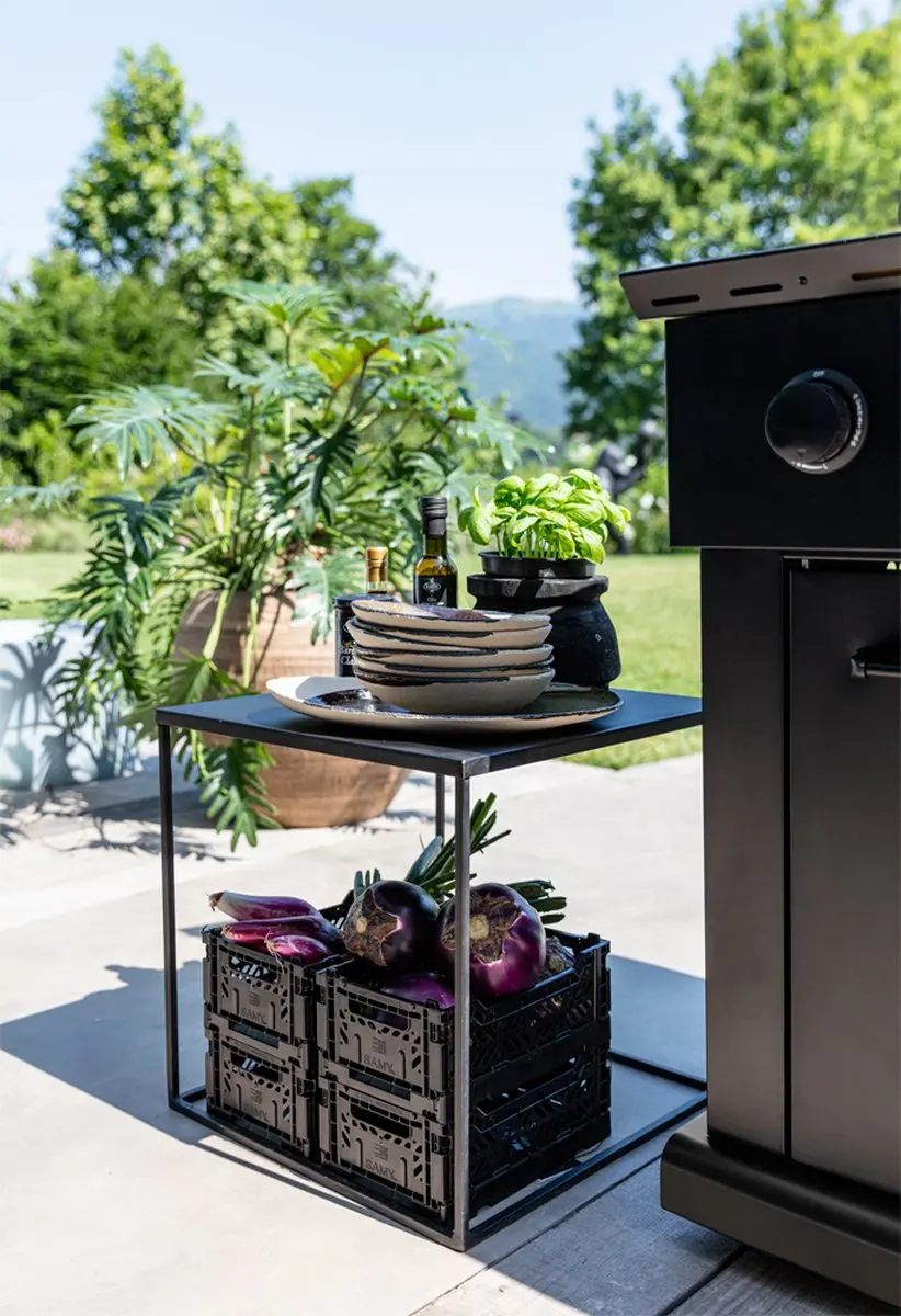 Boretti Luciano Nero Gasbarbecue 7 Branders - 16 Burgers - Zwart