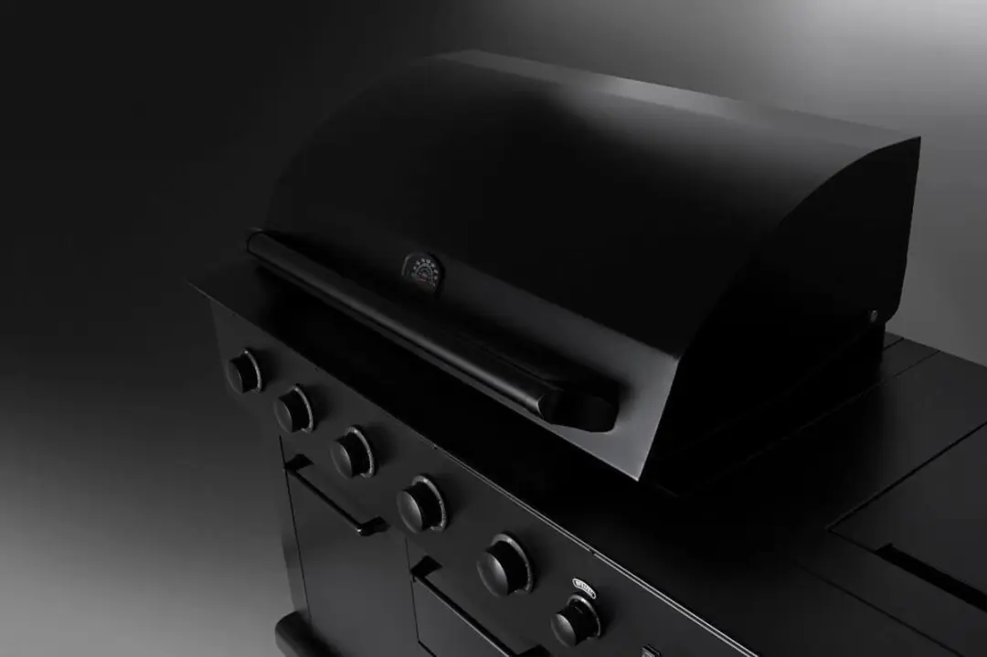 Boretti Luciano Nero Gasbarbecue 7 Branders - 16 Burgers - Zwart