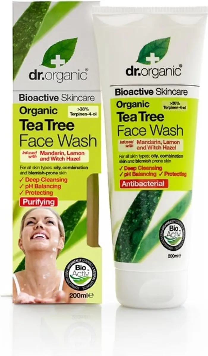 Dr. Organic Tea Tree Face Wash 200ml