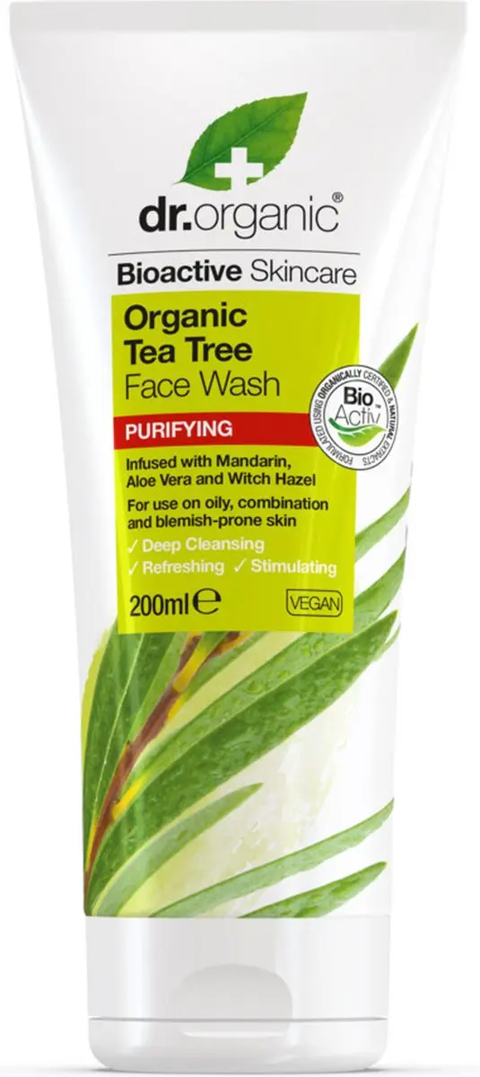 Dr. Organic Tea Tree Face Wash 200ml